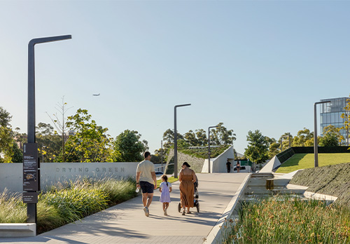 シドニー市の都市公園「THE DRYING GREEN」